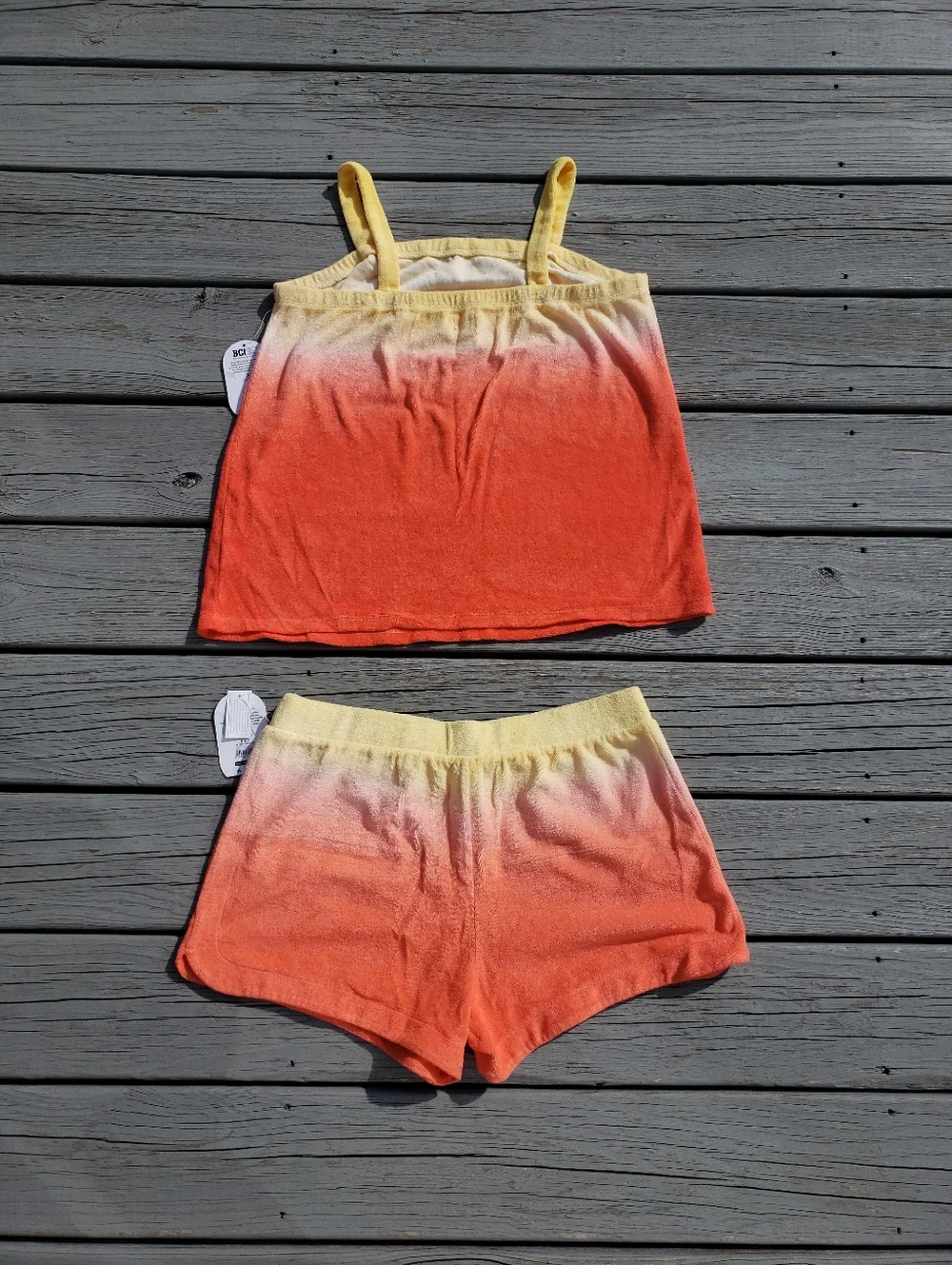 WONDER Nation Girls Towel Terry Short Set Size X-Large (14-16) Plus